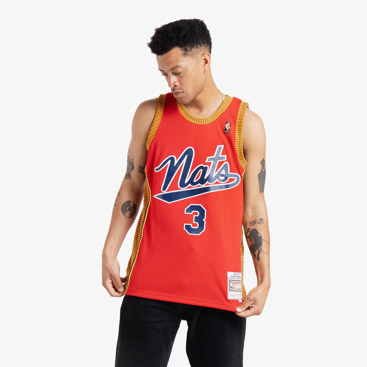 Throwback Reebok Syracuse Nationals Allen Iverson Basketball Jersey –  Scholars & Champs