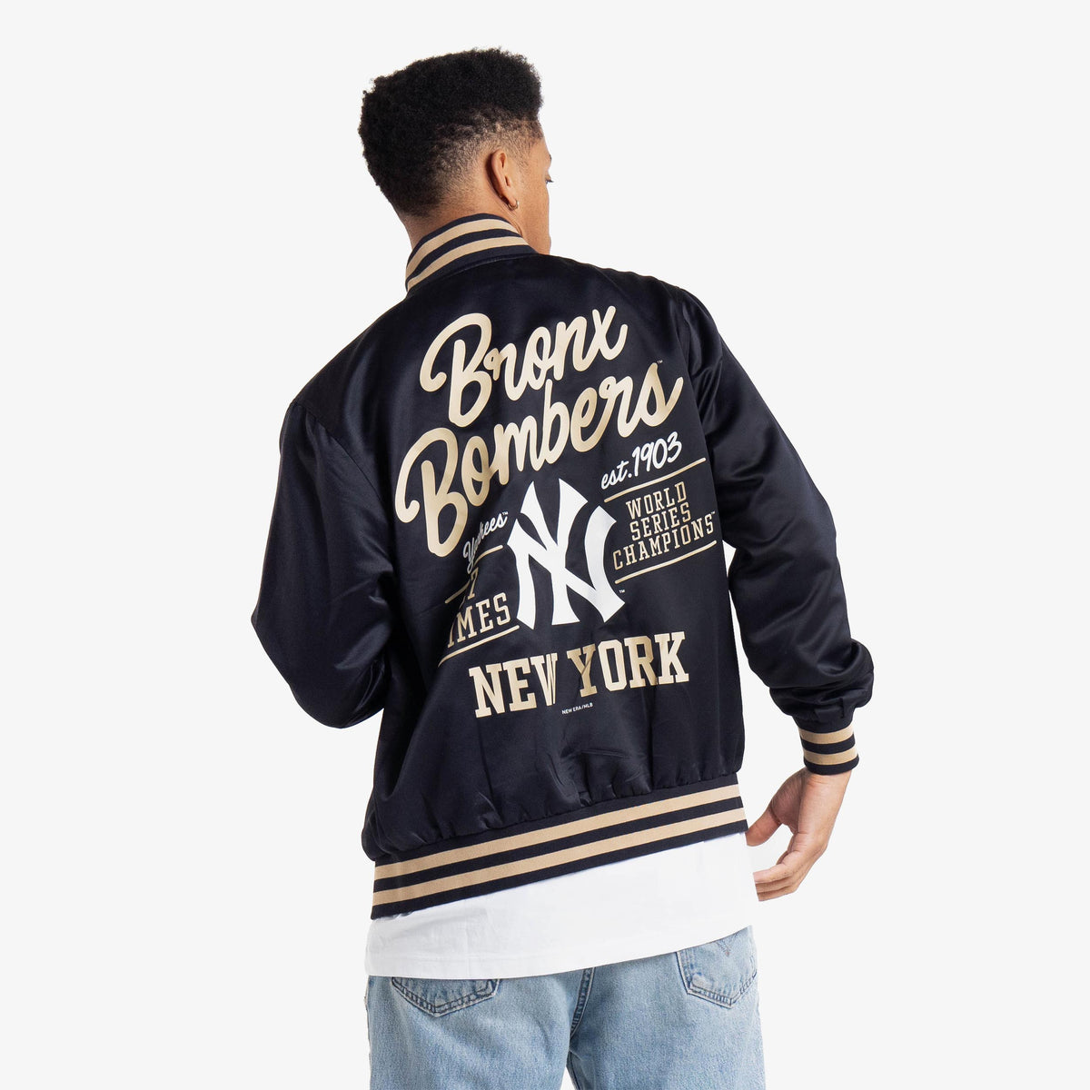 Mitchell & Ness New York Mets City Collection Lightweight Satin Jacket 2XL / White