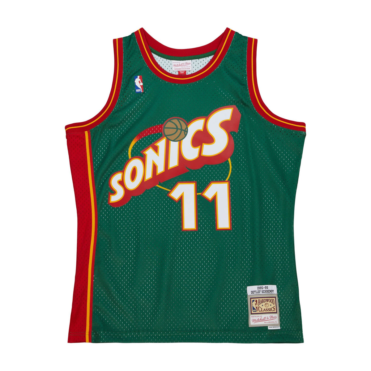 Detlef Schrempf Seattle SuperSonics Mitchell & Ness 1994-95 Hardwood Classics Swingman Player Jersey - Green