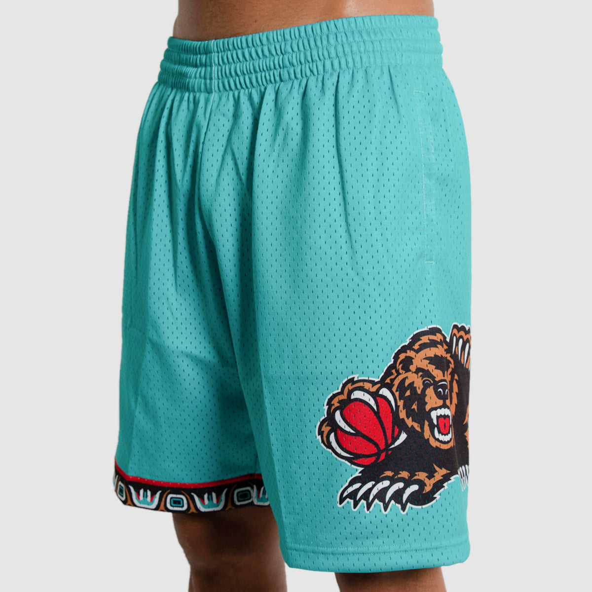 Youth Mitchell & Ness Teal Vancouver Grizzlies Hardwood Classics Swingman Shorts