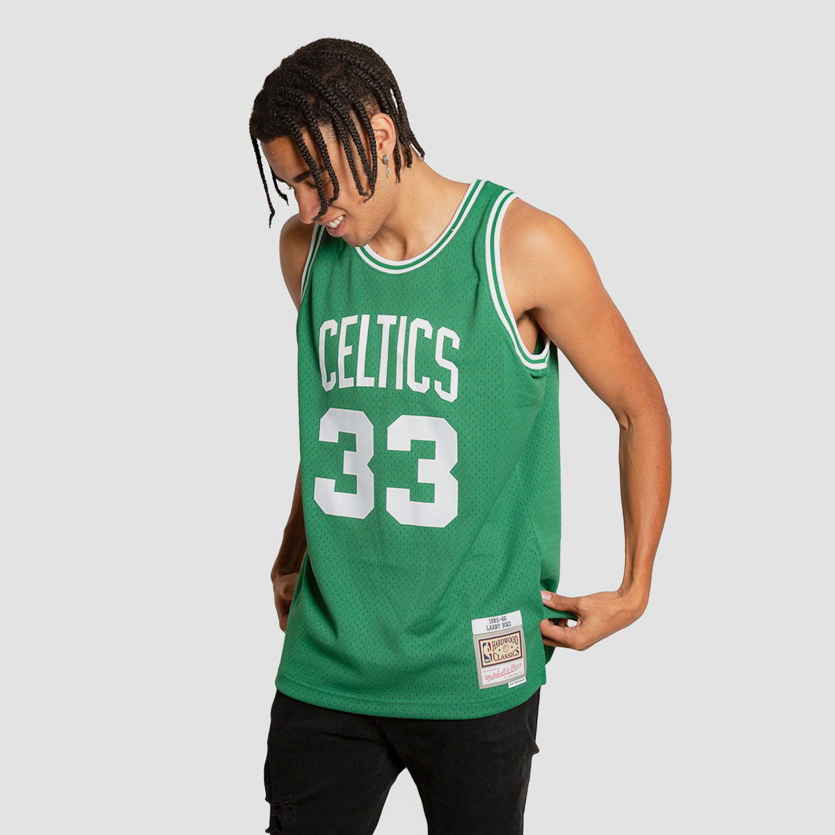  Larry Bird Boston Celtics Mitchell and Ness Men's Green  Throwback Jesey : Sports & Outdoors