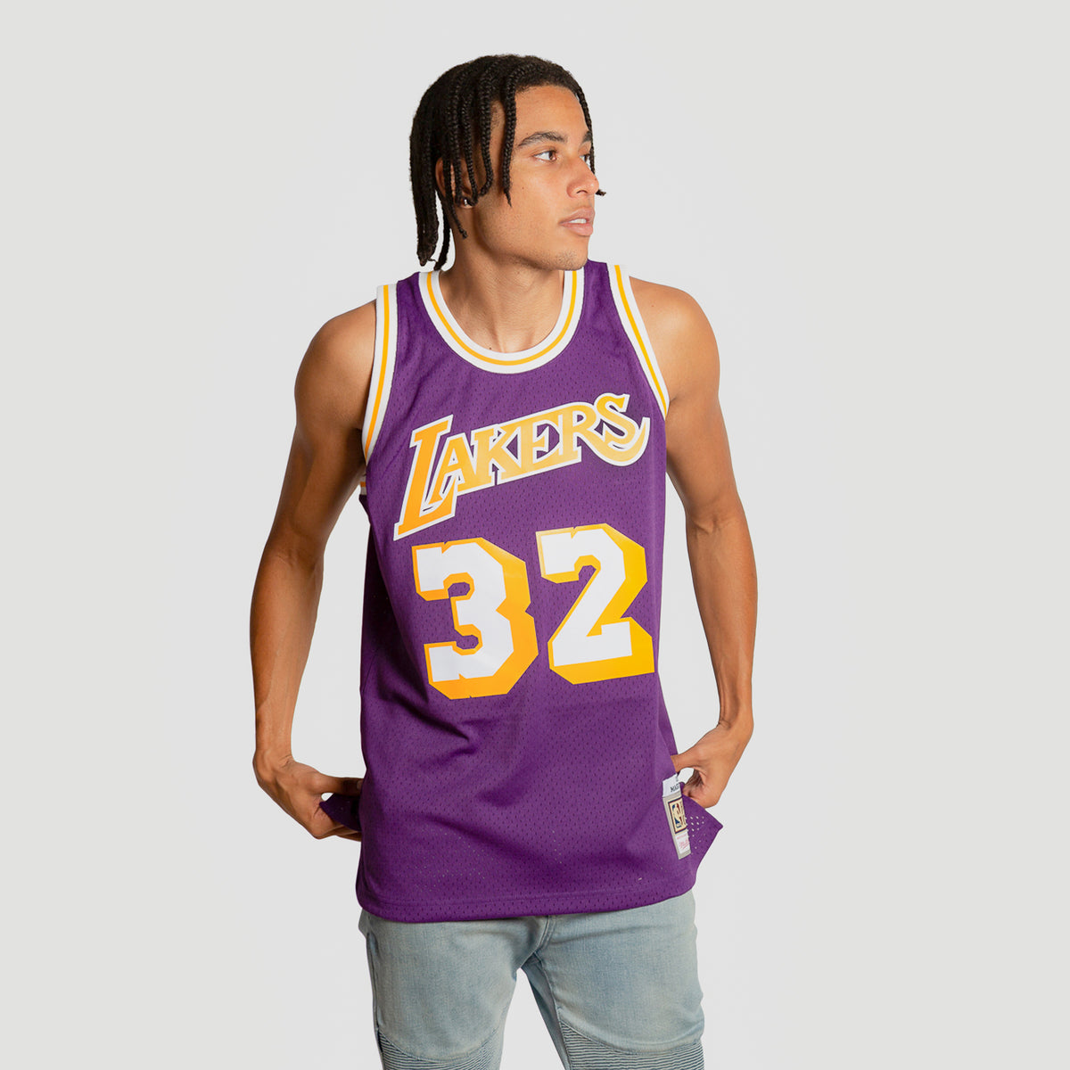 Lids Magic Johnson Los Angeles Lakers Mitchell & Ness Big Tall