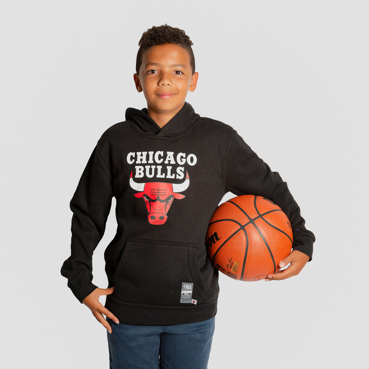 Chicago Bulls NBA Warp Speed Bulls Team Name Logo Hoodie