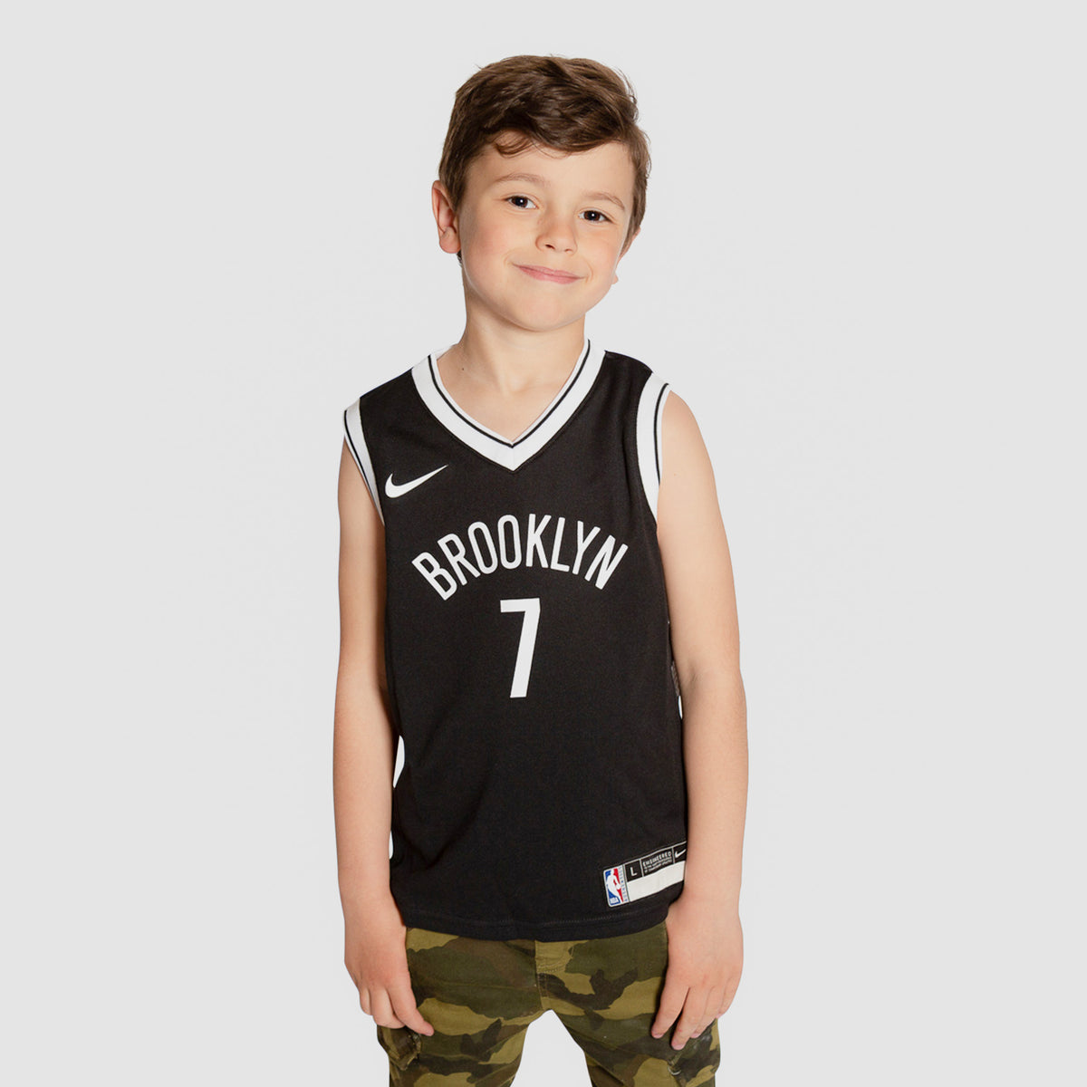 Brooklyn Nets - 2020-21 Nike Swingman Blank City Edition Jersey sz