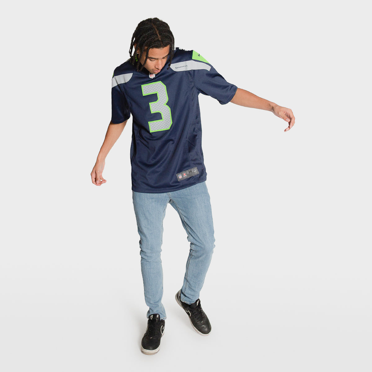 Russell Wilson Seattle Seahawks Home NFL Game Jersey