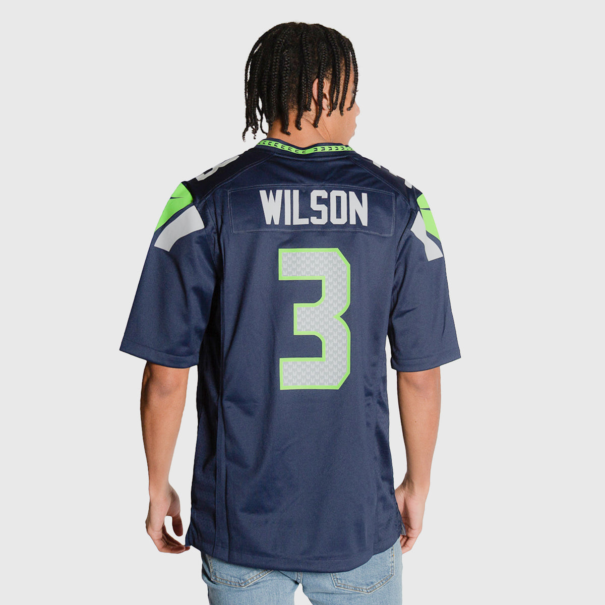 Russell Wilson Seattle Seahawks Home NFL Game Jersey –