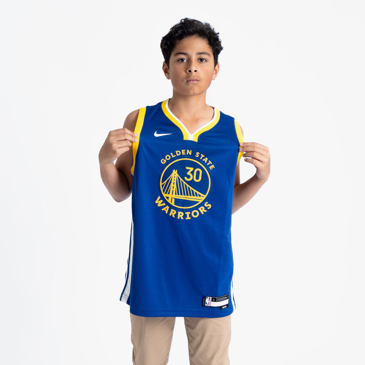 Nike Kids' Stephen Curry Golden State Warriors Statement Swingman