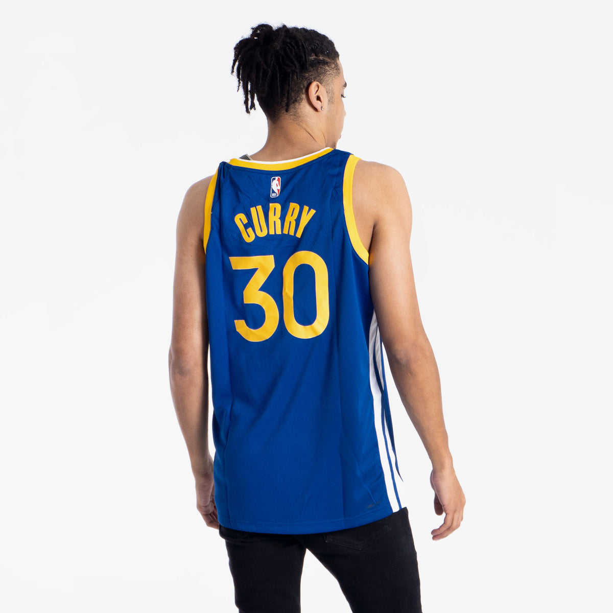 Maillot NBA Golden State Warriors 2023-24 Stephen Curry 30# Bleu