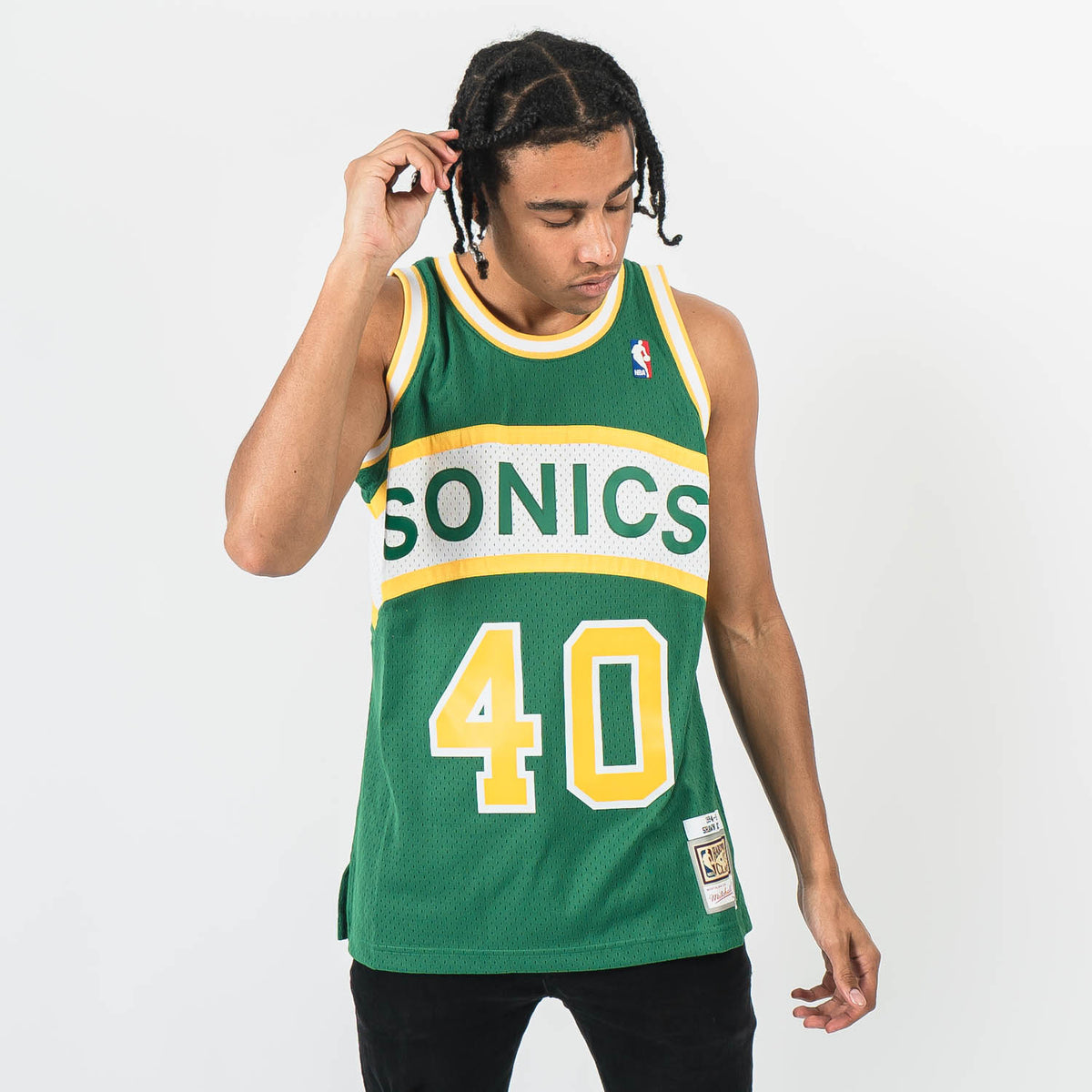 Vintage SUPERSONICS Seattle Nike Jersey Shawn Kemp Authentic 