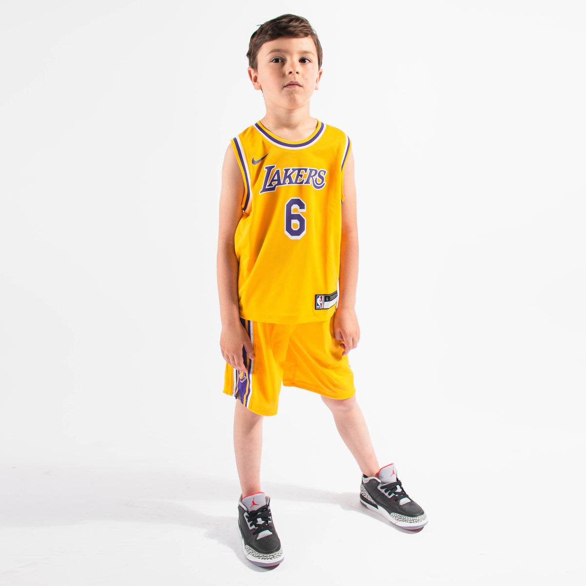LeBron James Los Angeles Lakers City Edition Big Kids' (Boys') NBA