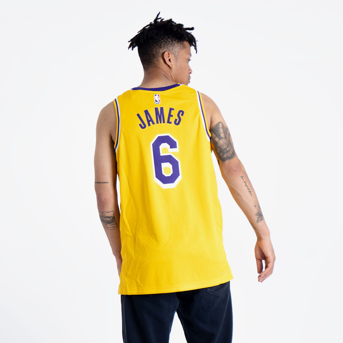 Camiseta NBA swingman Lebron James los ángeles lakers icon edition 22-23  adulto