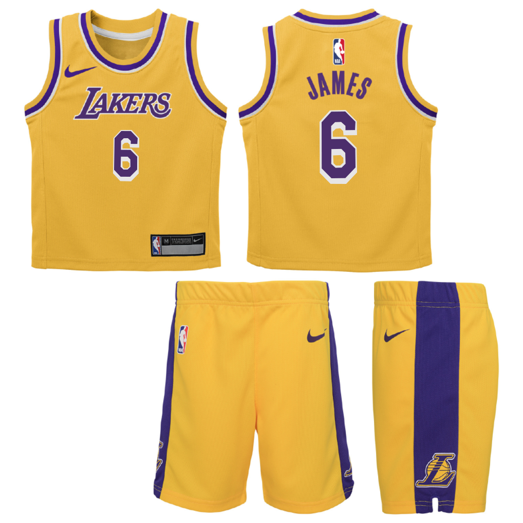 Canotte Bambino Los Angeles Lakers LeBron James 6 Nike 2021-22 Earned  Edition Swingman