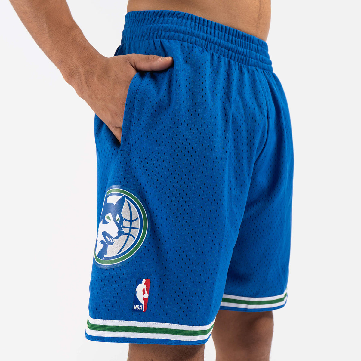 1993-1994 NBA Detroit Pistons Game Issue Basketball Shorts