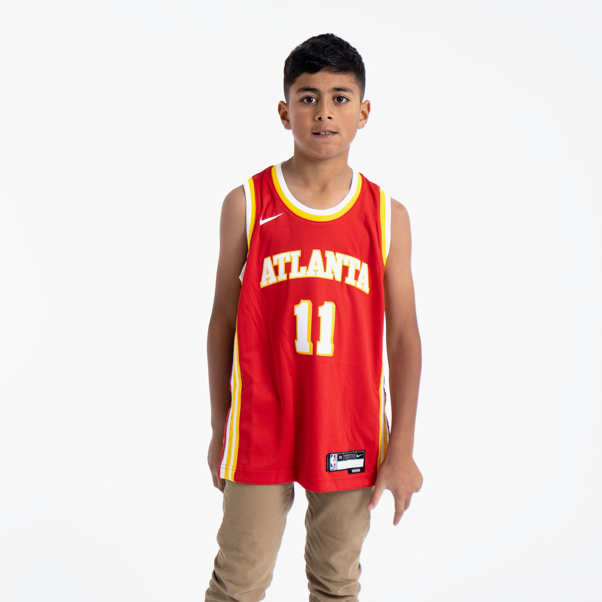 Trae young best sale throwback hawks jersey