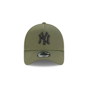 New York Yankees 9FORTY Black Olive A-Frame MLB Snapback Hat