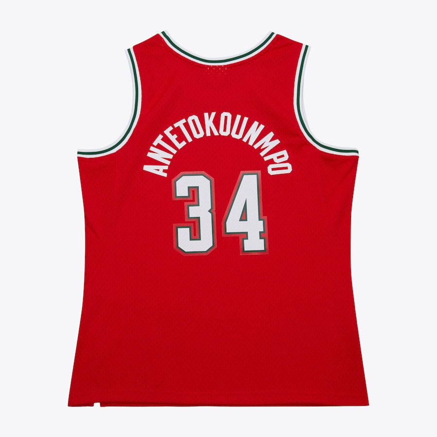 Giannis Antetokounmpo Milwaukee Bucks Hardwood Classics Throwback NBA Swingman Jersey