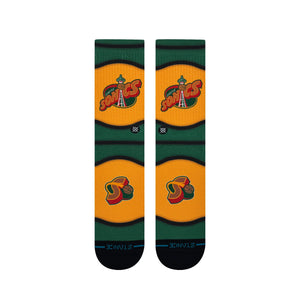 Seattle Supersonics Hardwood Classic Mini Ball NBA Stance Socks