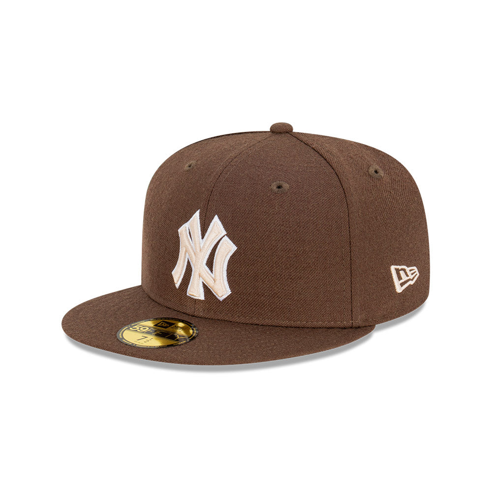 Men's New Era Tan New York Yankees Wheat 59FIFTY Fitted Hat