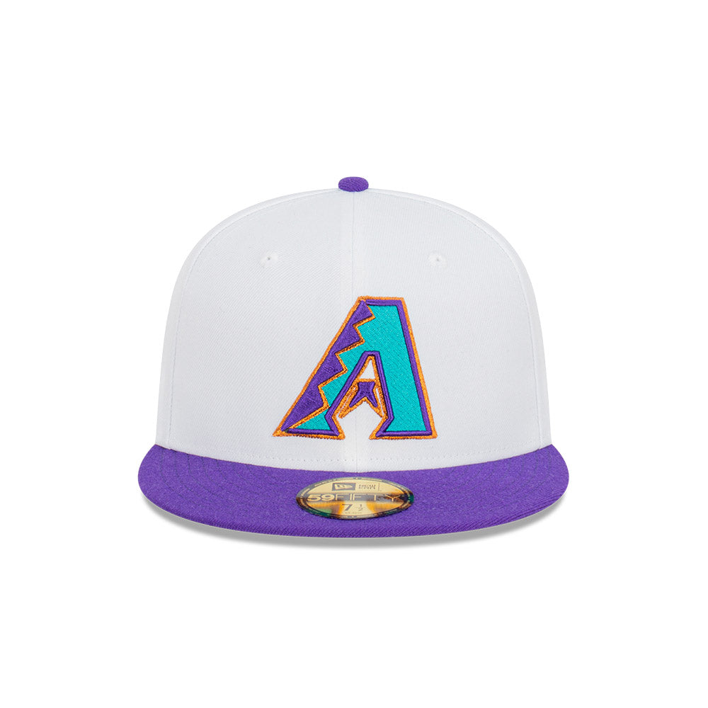 Arizona Diamondbacks New Era Optic 59FIFTY Fitted Hat - White/Red