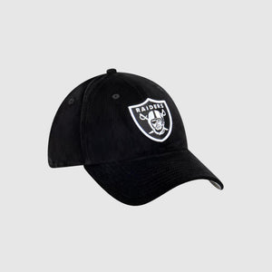 Las Vegas Raiders Black Cord 39Thirty Fitted NFL Hat