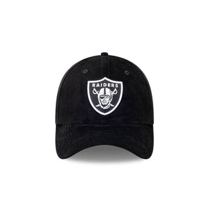 Las Vegas Raiders Black Cord 39Thirty Fitted NFL Hat