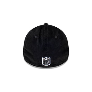 Las Vegas Raiders Black Cord 39Thirty Fitted NFL Hat