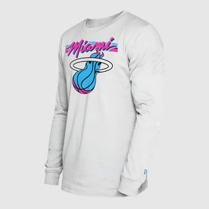 Miami Heat 2025 City Edition NBA New Era Long-Sleeve T-Shirt