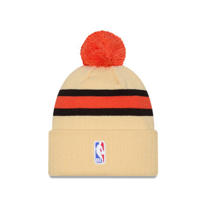 Detroit Pistons 2025 City Edition Logo Pom Knit NBA Beanie