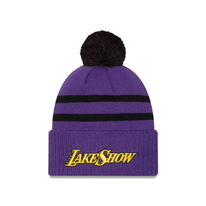 Los Angeles Lakers 2025 City Edition Pom Knit NBA Beanie