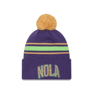 New Orleans Pelicans 2025 City Edition Logo Pom Knit NBA Beanie