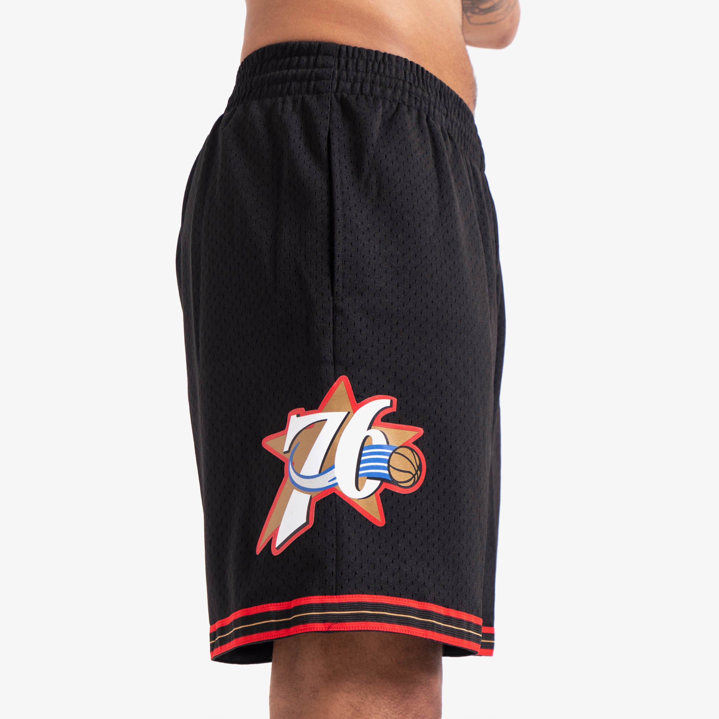 Philadelphia 76ers Retro Basketball Shorts - Black New