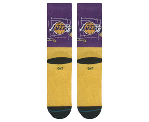 LeBron James Los Angeles Lakers Pasted Stance NBA Socks