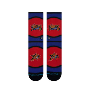 Philadelphia 76ers Hardwood Classic Mini Ball NBA Stance Socks