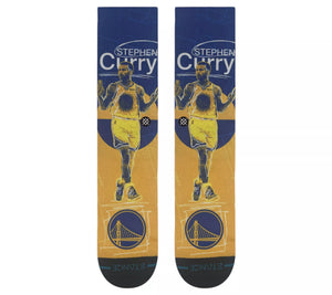 Stephen Curry Golden State Warriors Pasted Stance NBA Socks