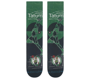 Jayson Tatum Boston Celtics Pasted Stance NBA Socks