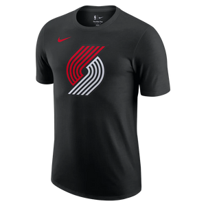 Portland Trailblazers Essential Club Logo NBA Black T-Shirt