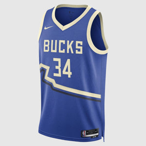 Giannis Antetokounmpo Milwaukee Bucks 2025 City Edition NBA Swingman Jersey