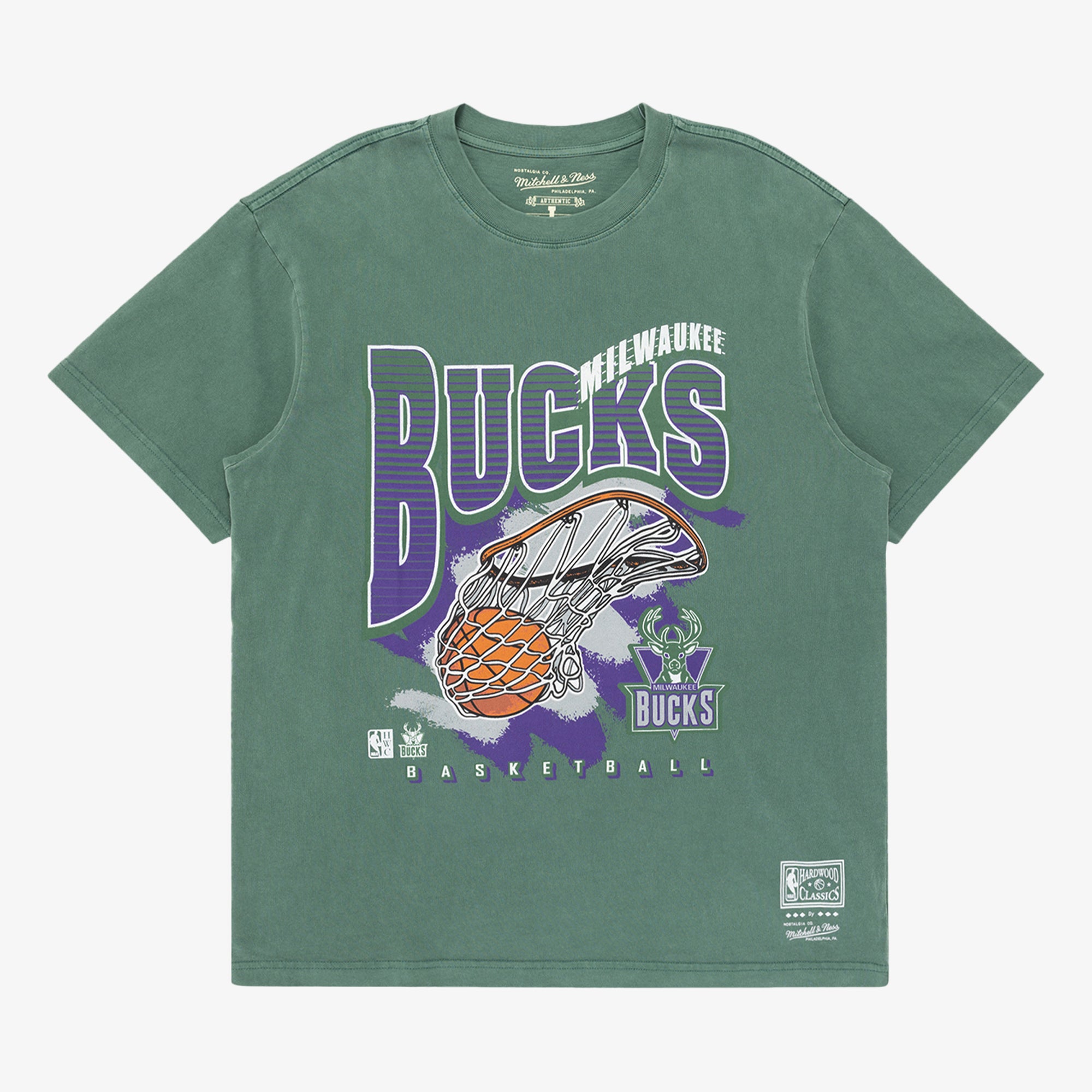 Milwaukee Bucks Vintage Wavey NBA T-shirt – Basketball Jersey World