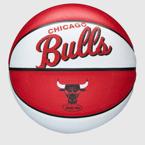 Chicago Bulls Team Logo Retro Mini NBA Basketball