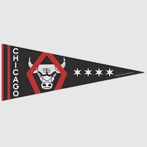 Chicago Bulls City Edition NBA Premium Pennant