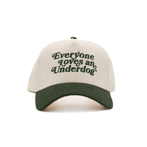 Deuce "Everyone Loves An Underdog" Off White/Green Snapback Hat