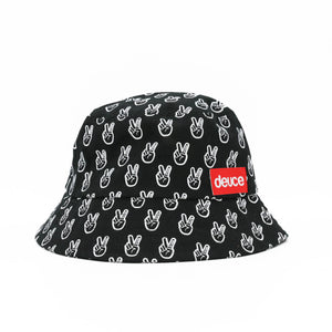 Deuce Peace Black Bucket Hat