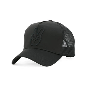 Deuce Peace Trucker Black Snapback Hat