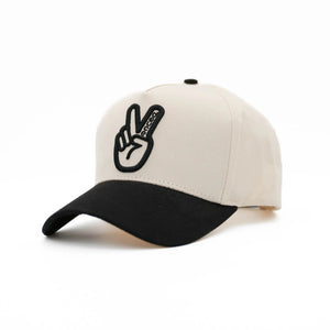 Deuce Peace Off White/Black Snapback Hat