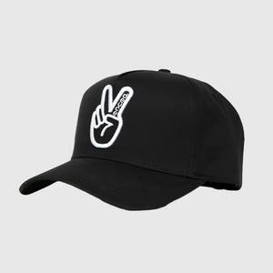 Deuce Peace Black Snapback Hat