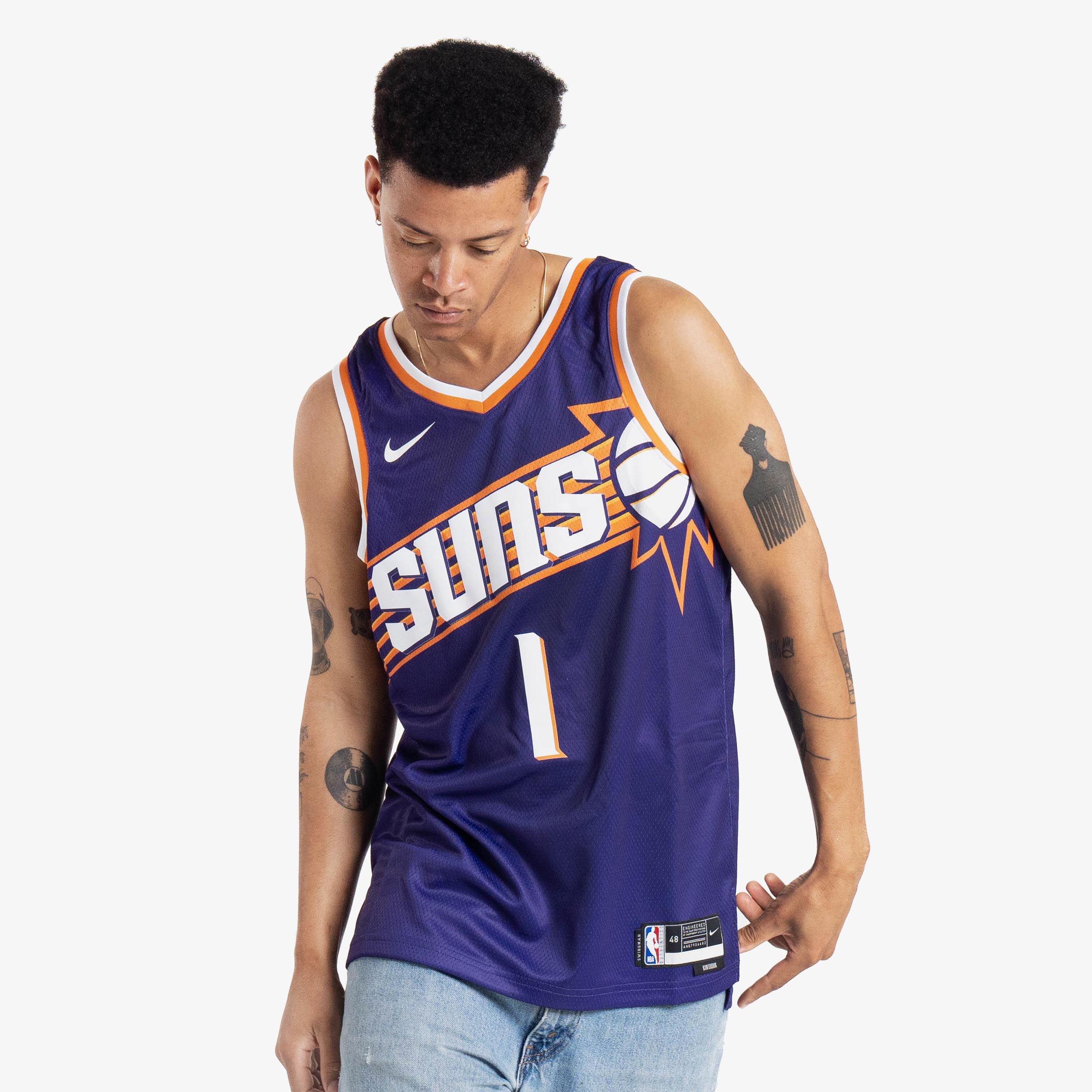Youth Nike Devin Booker Purple Phoenix Suns Swingman Jersey - Icon