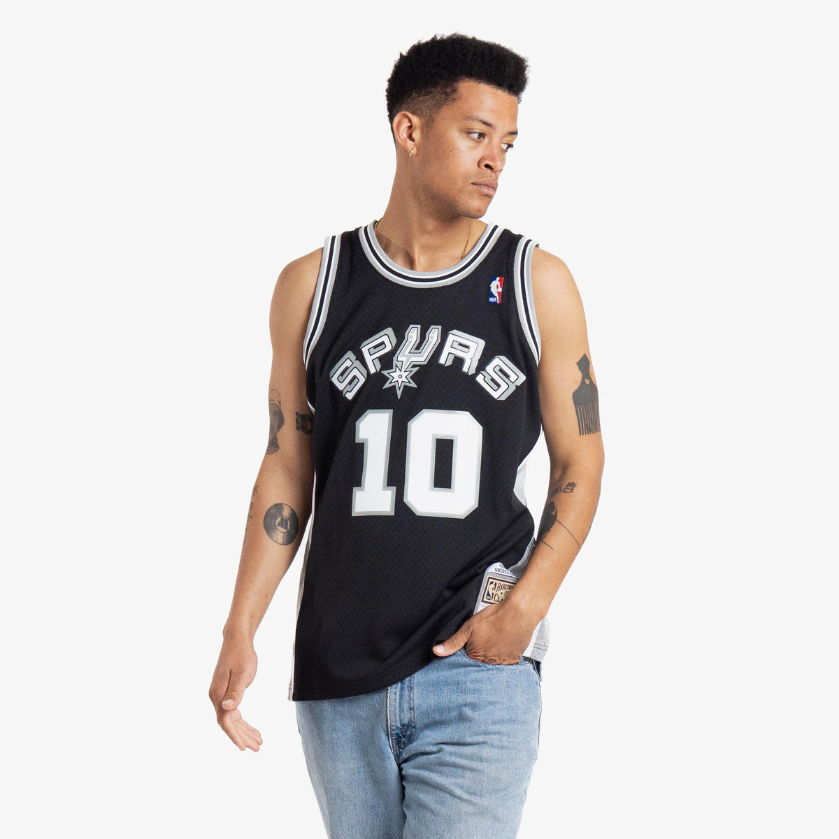 Andrew Gaze San Antonio Spurs HWC Throwback NBA Swingman Jersey ...