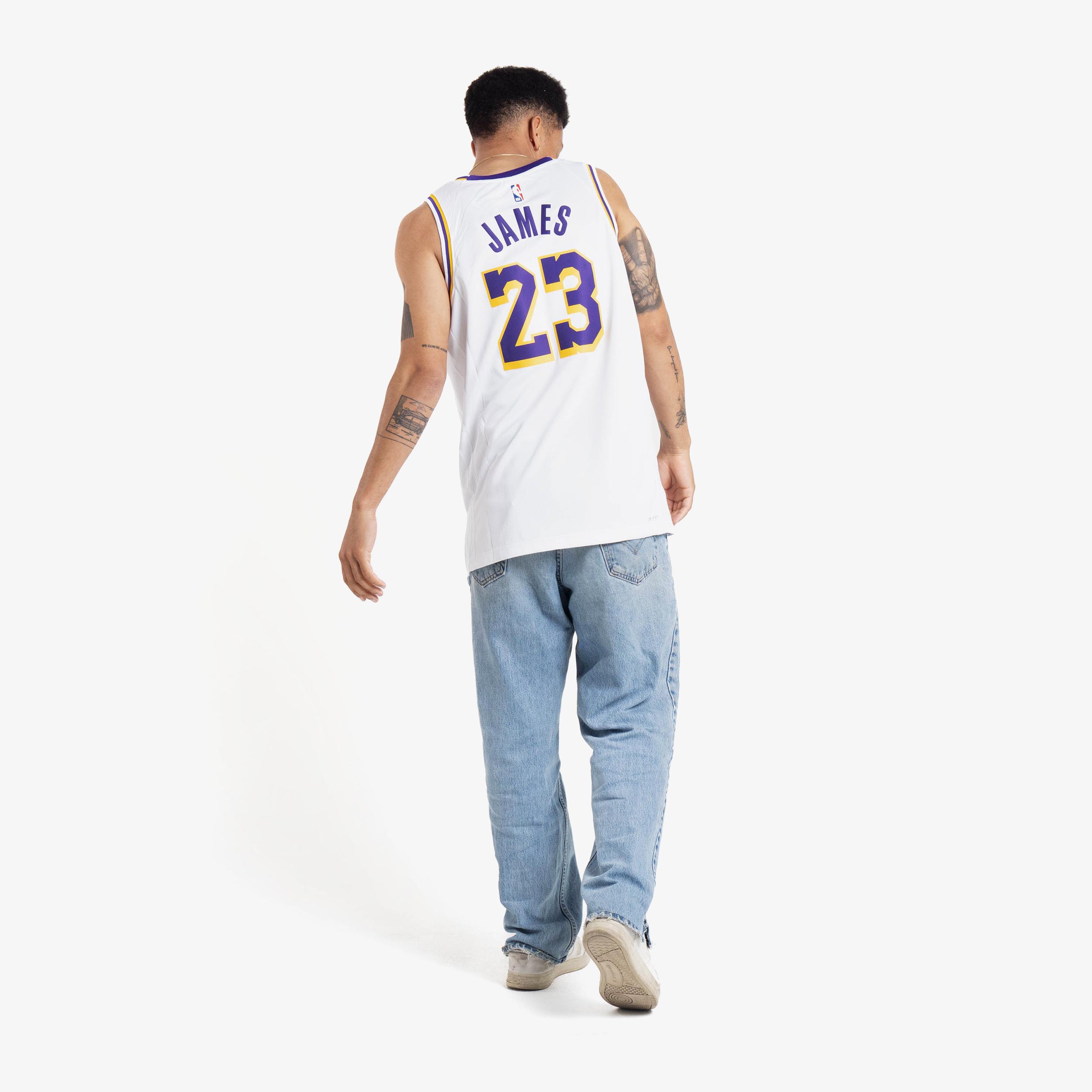 NBA LOS ANGELES LAKERS ASSOCIATION SWINGMAN JERSEY LEBRON JAMES