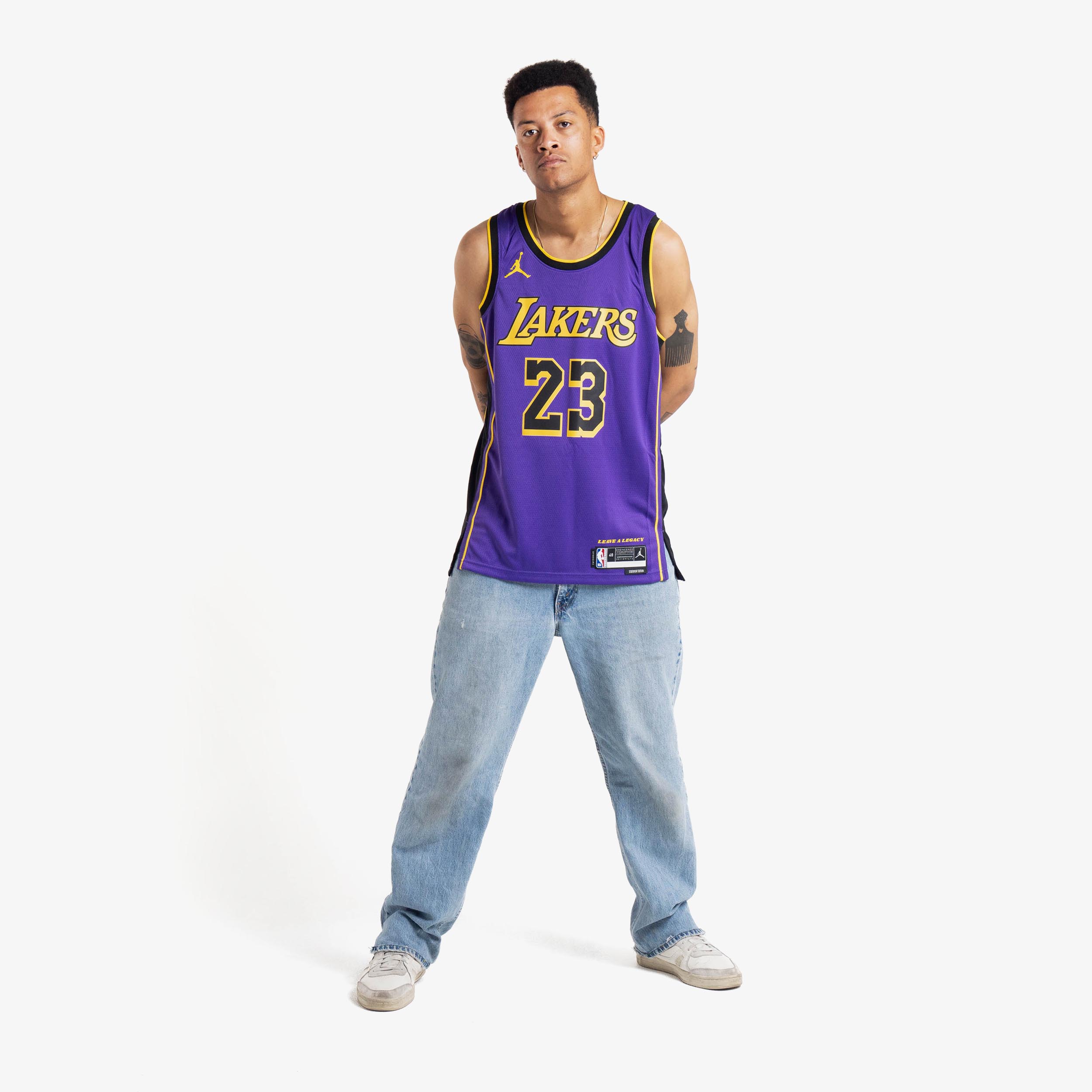 LA Lakers LeBron James Nike Statement Swingman Jersey