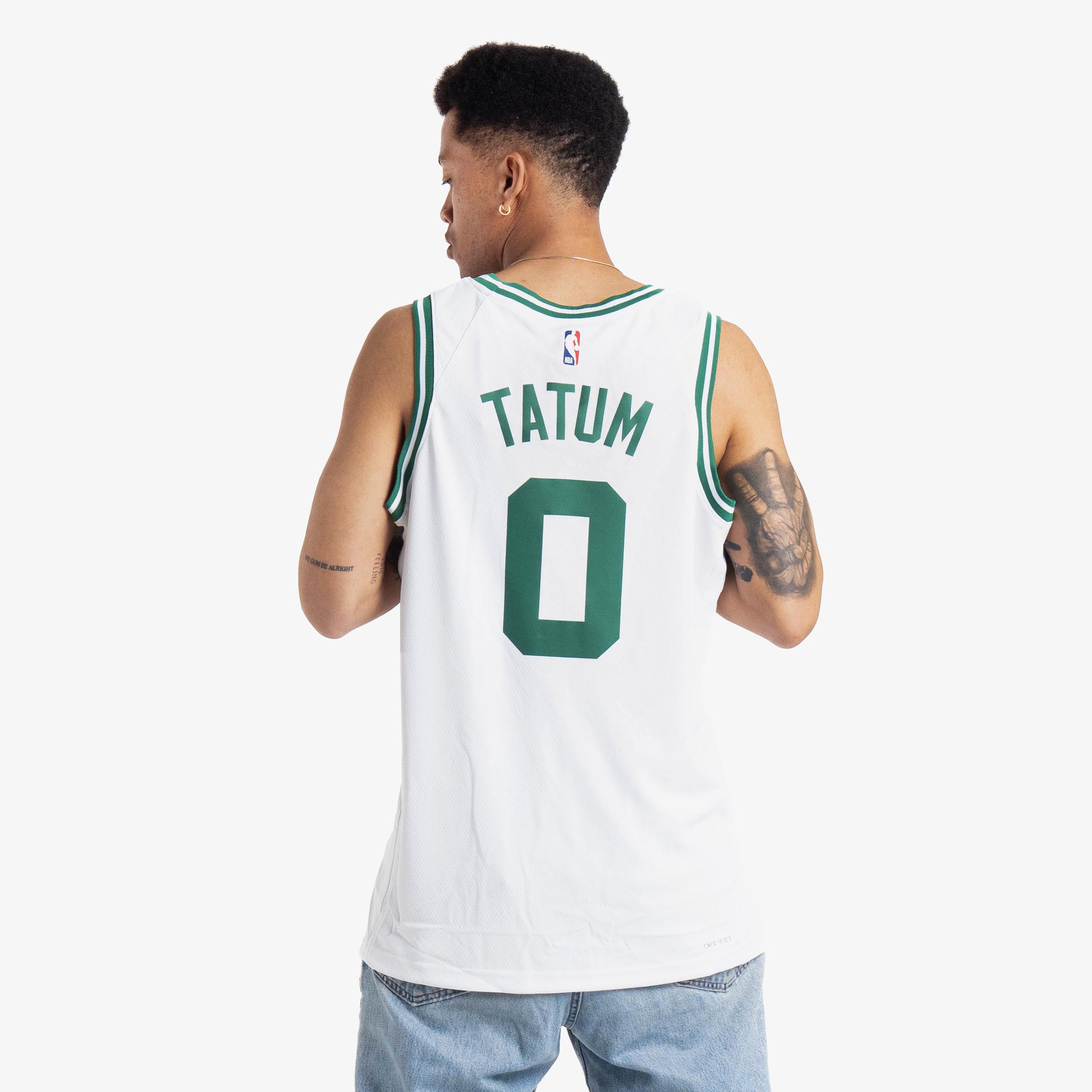 Youth Nike Jayson Tatum White Boston Celtics Swingman Jersey - Association Edition Size: Medium